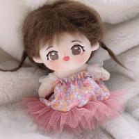 1 Juego de falda de princesa, ropa de muñeca de algodón de 10cm, accesorios de juguete, traje de muñeca de algodón, vestido Mini multicolor - details 6