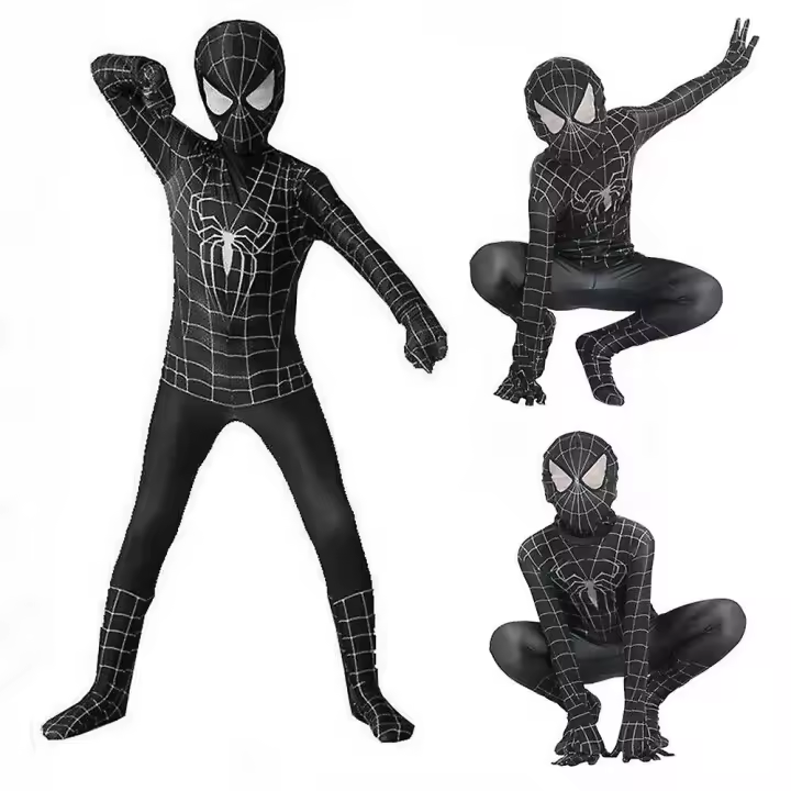 Disfraz de superhéroe Deadpool, traje de Spiderman para niños, conjunto de ropa y zapatos. - 1