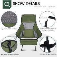 Silla plegable portátil para acampar, liviana, adecuada para caminatas al aire libre, pesca y picnics - details 5