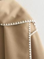 Chaqueta elegante suelta de media temporada para mujer, cuello con bufanda en zigzag, ropa de moda, otoño e invierno, 2024 - details 65