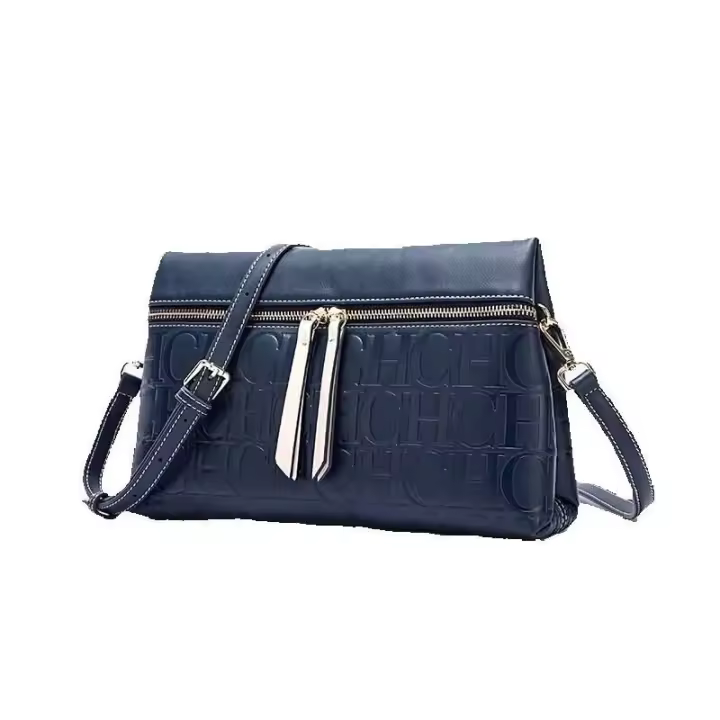 CH Bolso bandolera cuadrado pequeño y versátil para mujer, de alta moda, con diseño de estampado de letras de color puro, mochila de lujo de alta gama - 1