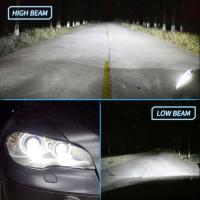 Lámparas De Faros De Coche LED C6 2x H7 H4 Hi/Lo H1 H3 HB3 HB4 9003 HB2 H13 9005 9006 6000K COB 72W 8000LM Universal 12V - details 7