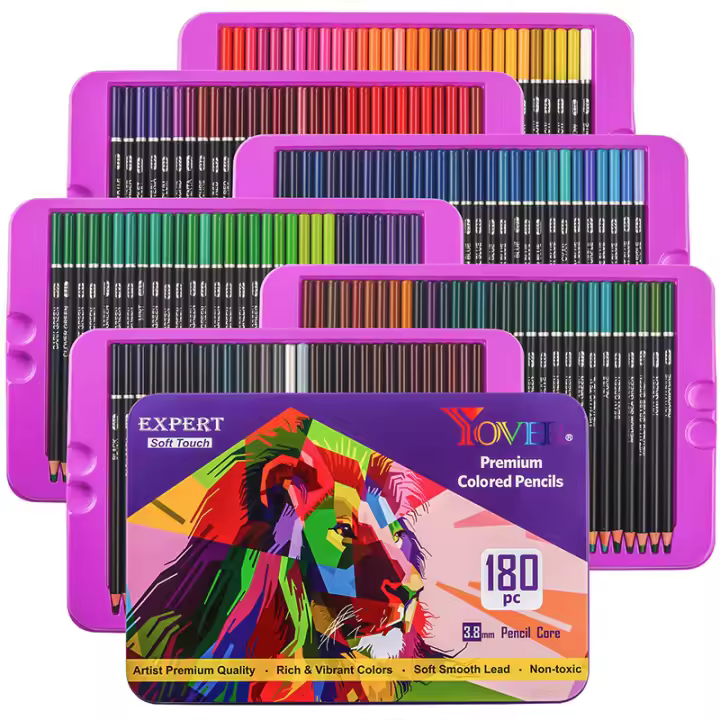 Lápices de colores profesionales 180 tonos para dibujar serie suave para bocetos y dibujo al natural lápices de artista de alta calidad - 1