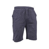 Verano Hombres Color Sólido Cinco Puntos Casual Pantalones Cortos Cordón Transpirable Pantalones de Playa Algodón Lino Pantalones Cortos Deportivos - details 14