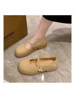Mary Jane zapatos de las mujeres de suela plana solo zapatos verano 2025 nuevos dos desgaste un pedal con falda suave zapatos pequeños de cuero - details 14