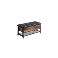 Organizador de Almacenamiento de Zapatos con 4 Estantes de Malla y Gran Superficie para Bolsas, para Entrada, Vestíbulo, Armario, Metal, Industrial, Marrón Rústico y Negro LBS15BX - details 7