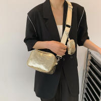 Bolso bandolera pequeño de piel sintética para mujer, bolso de hombro dorado, bolso de diseñador, bolsos de moda - details 9