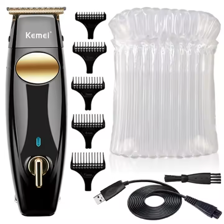 Kemei-cortadora de pelo profesional para hombre, máquina de corte de pelo con borde recargable, 1835 - 1