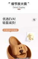 Lindo feliz cachorro zapatillas de las mujeres de verano casa interior pareja baño fresco zapatillas de los hombres pueden usar afuera - details 3