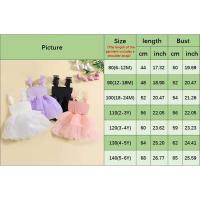 Vestido de Princesa sin Mangas para Niñas de 1 a 6 Años Vestido de Tutú de Tul Mesh con Lazo - details 0