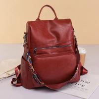 Mochila de cuero de alta calidad para mujer, bolso de hombro femenino Vintage, bolso de viaje antirrobo, Mochilas escolares para niñas - details 2