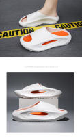 Zapatillas de Baño Unisex con Suela Gruesa Moda Hombres Zapatos de Playa EVA Suaves Antideslizantes Talla Grande Color Sólido Material Superior - details 8