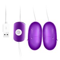 Juguetes sexuales, vibrador de doble huevo USB, aparato femenino vibrador, productos sexuales para adultos. - details 3