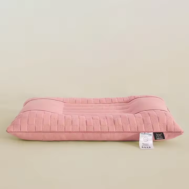 Almohada de algodón con semillas de casia, 1 pieza, almohada de tracción para el cuello, almohadas para dormir, almohadas diseñadas para personas que duermen boca arriba y de lado - 1