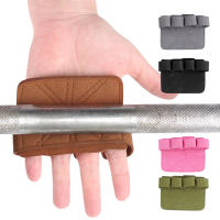 Guantes de cuero para entrenamiento de levantamiento de pesas, protección de Palma, empuñaduras de gimnasia, deportes de Fitness, levantamiento de pesas - details 4