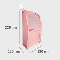 Bolsas de aseo plegables, bolsa de almacenamiento para cepillos de dientes de viaje, bolsa de maquillaje, organizador de lavado, bolsa para brochas de maquillaje, bolsa de cosméticos de malla, 1 ud. - details 0