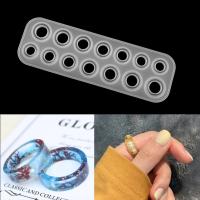 Premium Resin Ring Mold Silicone Molds for Epoxy Resin Resin Molds with 14 Different Sizes for Making Rings Earrings Pendants - details 0