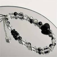 Cadena para teléfono con diseño de oso de fresa negro, correa para muñeca, cordón para teléfono móvil, llavero para chica, funda para teléfono móvil, cadena colgante - details 0