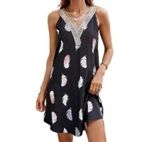 Vestido informal de verano con cuello en v para mujer, moda femenina - details 1