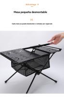 Mesa de camping plegable al aire libre viajar multifunción pesca Portátil 60*40*37CM - details 5