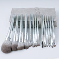Conjunto de pinceles de maquillaje de 14 piezas pinceles de sombra de ojos pinceles sueltos pinceles de base de labios pinceles rubor conjunto completo de pinceles de belleza imagen como un conjunto incluido - details 0