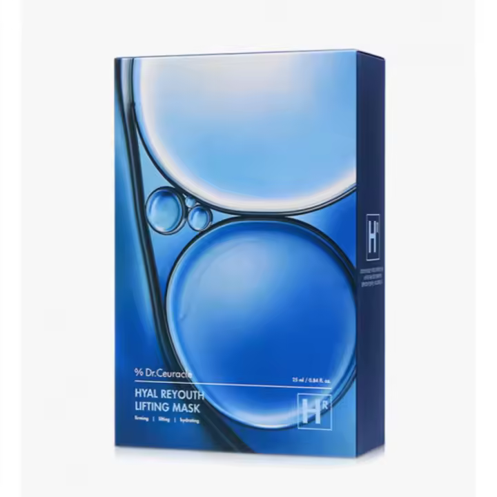 Dr. Ceuracle Hyal Reyouth lifting (10 mascarillas) - mascarilla facial complementaria para pieles deshidratadas, hidratación duradera - 1