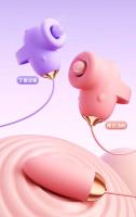Doble vibración huevos control de la aplicación de silicona succión clitoris estimulación vibrador juguetes sexuales para las mujeres masturbación masajero - details 10