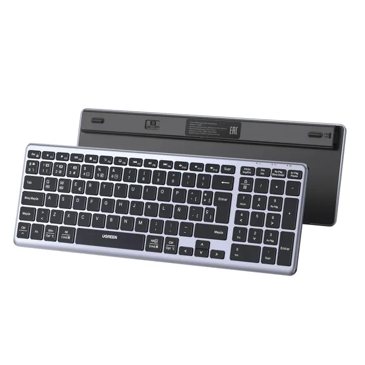 UGREEN Teclado Inalámbrico 2.4G Carcasa de Metal Compatible con PC, MacBook, MateBook, Teléfono - 1