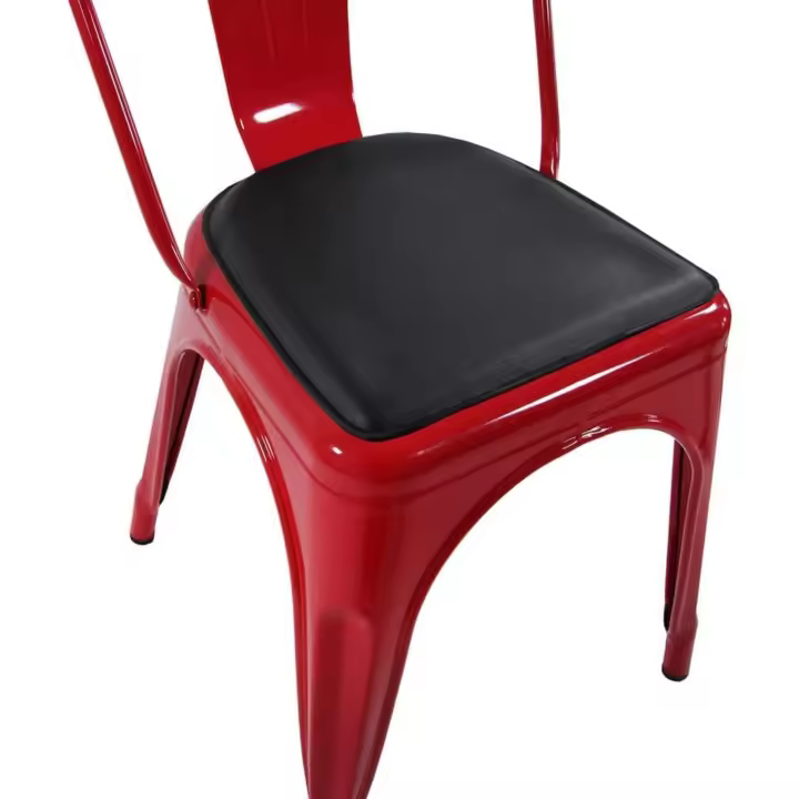 Comfort Metal Azul Petróleo, bistró apilable, Estilo Industrial - 1