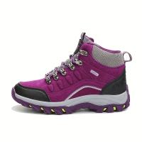 Women's Outdoor Hiking Boots Comfortable Round Toe Lace Up Shoes Women's Anti-skid Fashion Boots - details 6