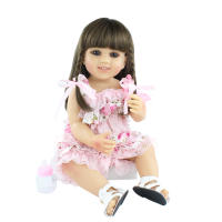 BZDOLL-Muñeca Reborn realista para niñas, juguete de 55 CM y 22 pulgadas, cuerpo de silicona suave completo, encantador, regalo de Navidad - details 7
