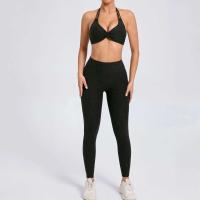 Traje de entrenamiento de gimnasia reforzado deportivo para mujer, ropa deportiva para mujer, traje de yoga rojo, negro y rosa 2024 - details 20