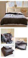 Edredón Bonenjoy con borlas, edredón de algodón, colcha de Color sólido, manta gruesa, edredón para adultos y niños, edredón para cama 90/105 - details 12