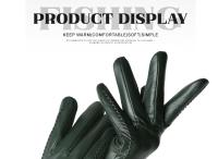 Guantes de piel de oveja para mujer, manoplas cortas de terciopelo fino para pantalla táctil, de cuero, de buena calidad, para invierno, 2226 - details 208