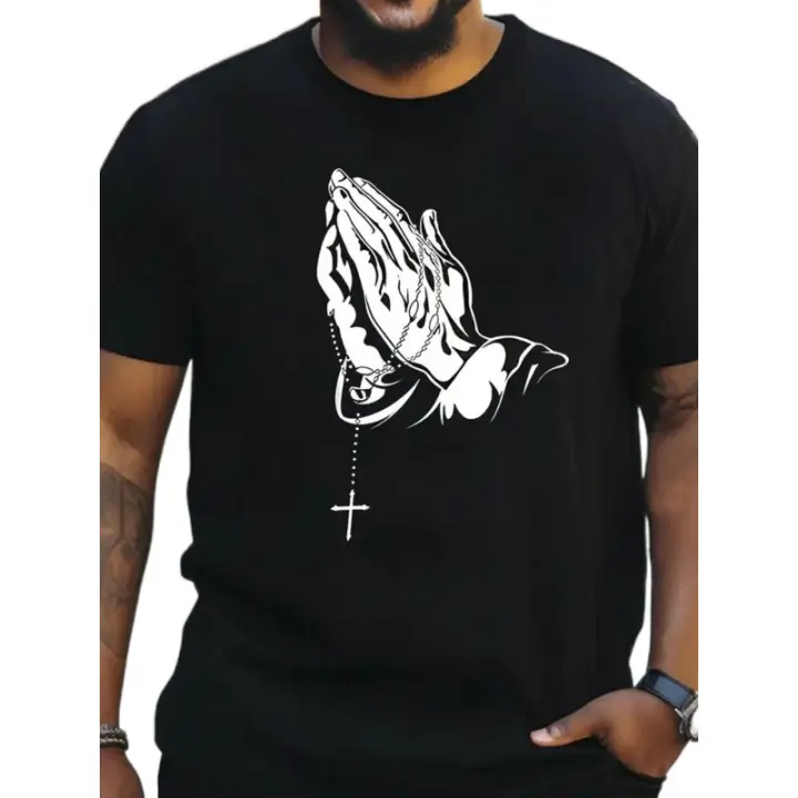 Camiseta de Hombre al Aire Libre de Algodón Cuello Redondo, Manga Corta, Moda Casual para el Verano - 1