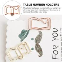 20 clips de papel de acero inoxidable con forma de libro de animales para estudiantes y oficina - details 5