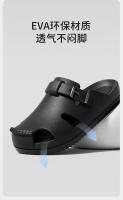 Baotou medias zapatillas hogar de verano para mujer sandalias de oficina ligeras, silenciosas y cómodas de fondo suave - details 2