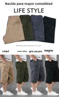 Pantalones cortos deportivos informales para hombre, pantalones cortos deportivos con bolsillos, holgados y ajustados - details 3