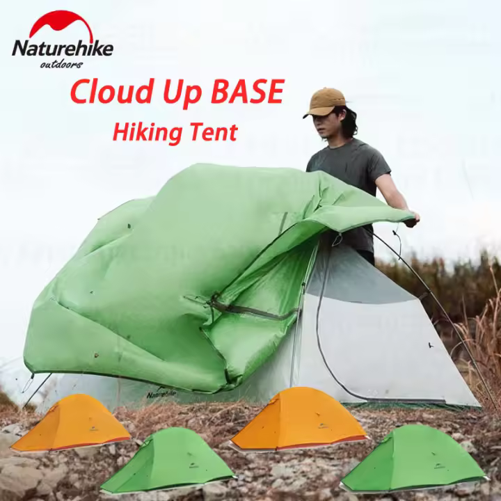Naturehike-tienda de campaña ultraligera para 1-2 personas, mochila de viaje al aire libre, 210T - 1
