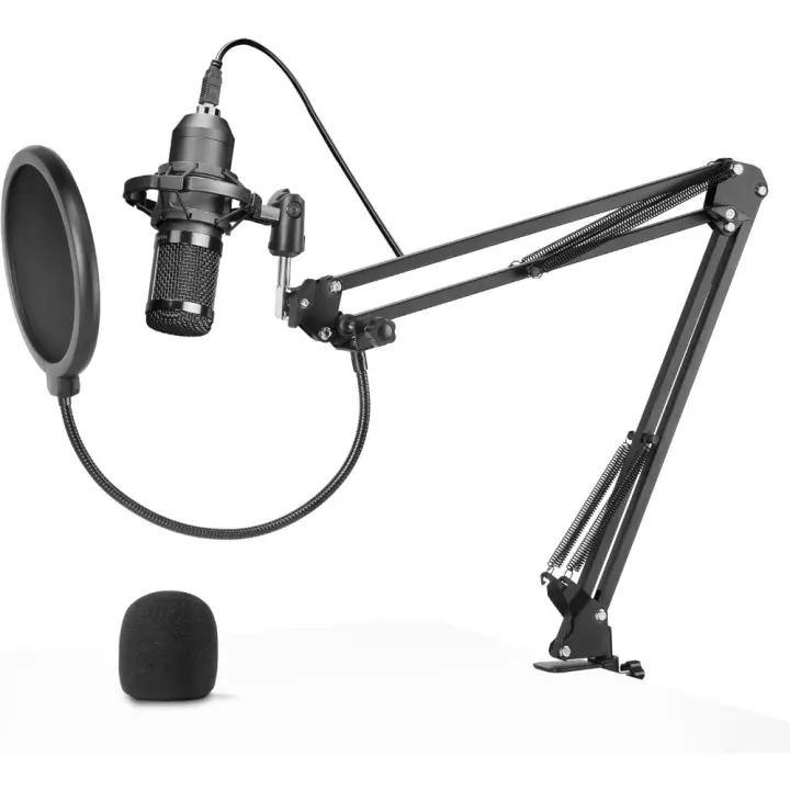 Mars Gaming MMICPRO, Micrófono PC USB, Condensador, Streaming de Ultra-Alta Definición, ASMR, Negro - 1