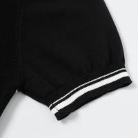 Camiseta de Algodón con Jacquard Cuello Redondo, Manga Corta, Moda Callejera de Verano para Hombres - details 6