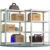 Estanterías metálicas de almacenamiento 160x90x40cm 700kg 4 estantes MDF organizador taller - details 0