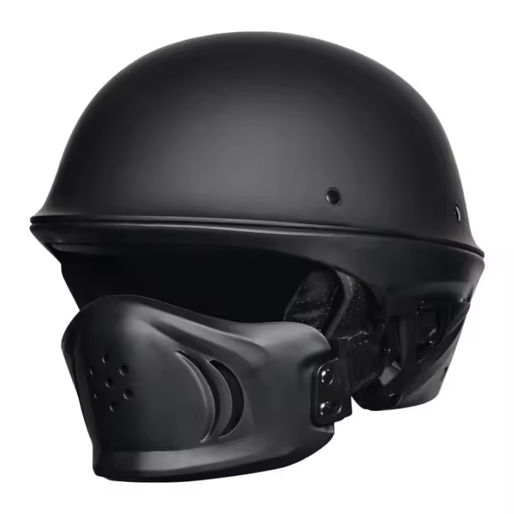 Malakas na lokomotiko buong casco retro motorsiklo, rogue kumbinasyon kalahating - 1