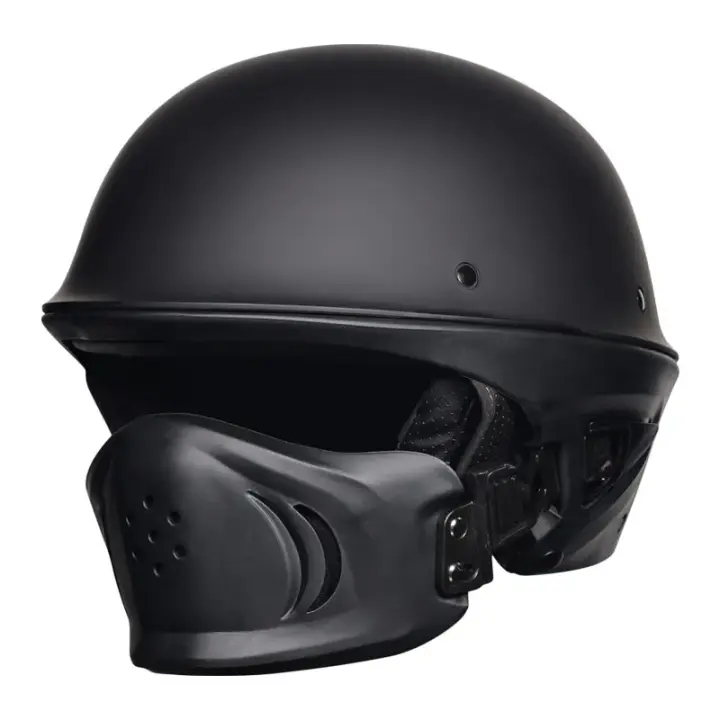 Malakas na lokomotiko buong casco retro motorsiklo, rogue kumbinasyon kalahating - 1