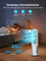 Ventilador Eléctrico Silencioso Diseño de Torre con Mando a Distancia Oscilación de 90° - details 1