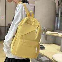 Mochila Pequeña Y Fresca Para Estudiantes, Morral De Color Sólido, Informal, A La Moda, Para Estudiantes Universitarios - details 9