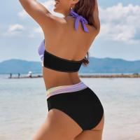 Bikini con estampado floral para mujer, traje de baño de dos piezas, de cintura alta, para adolescentes - details 24