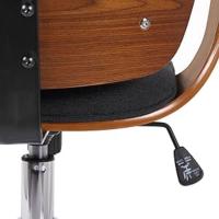 Silla de Oficina Giratoria Burbank Material de Cuero Sintético Estructura de Madera y Base de Metal - details 3