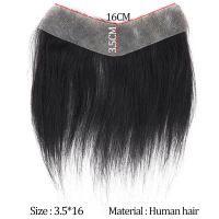 SHANGKE-tupés sintéticos para la frente, peluquín corto y recto estilo V, extensión de cabello, flequillo de cabello Natural 100% - details 10