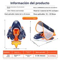 Anillo De Natación Forma De Cohete Toldo Desmontable Hinchable Fiesta Infantil Anillo De Natación Para Bebés - details 1